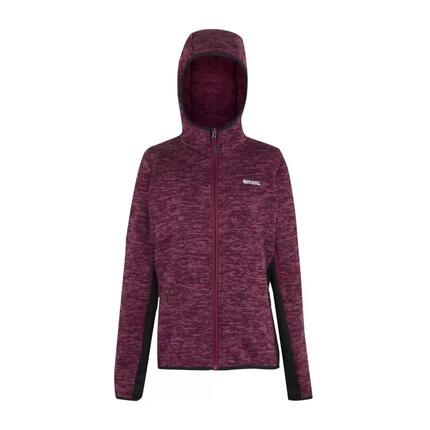 Veste Polaire Bicolore À Capuche KEMILIA Femme (Bordeaux / Noir)
