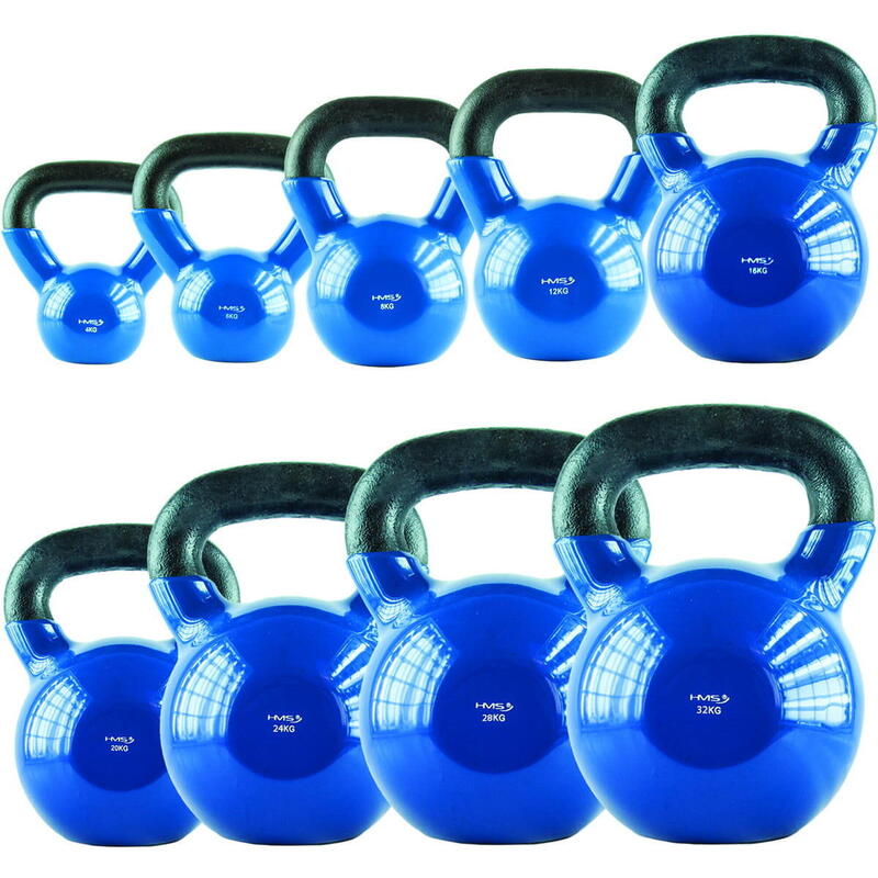 Kettlebell aus gusseisen mit vinylbeschichtung  HMS KNV