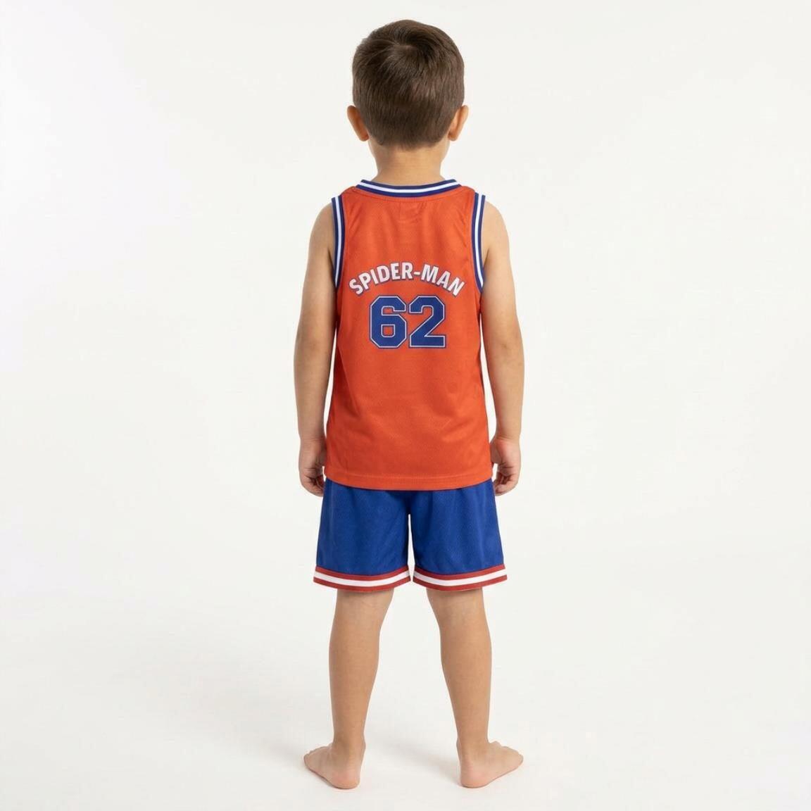 Conjunto de agasalho infantil do Homem-Aranha, duas peças, em poliéster 4/5