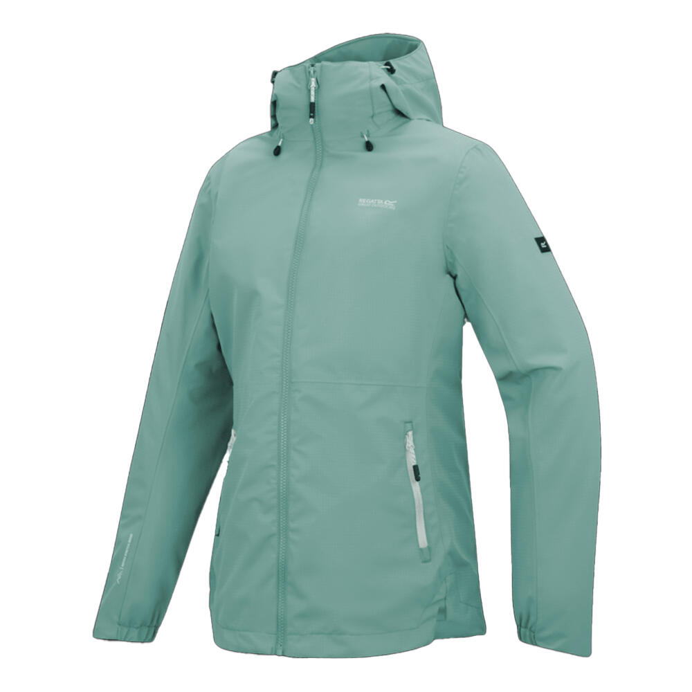 Veste Imperméable À Capuche HAMARA Femme (Vert Turquoise) 3/4