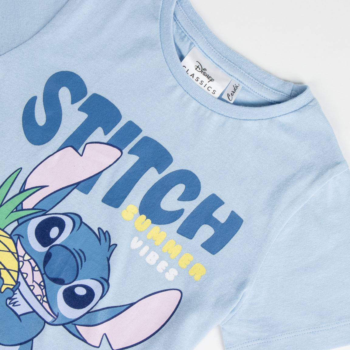 Conjunto de treino infantil Stitch de duas peças em algodão felpudo francês 3/5