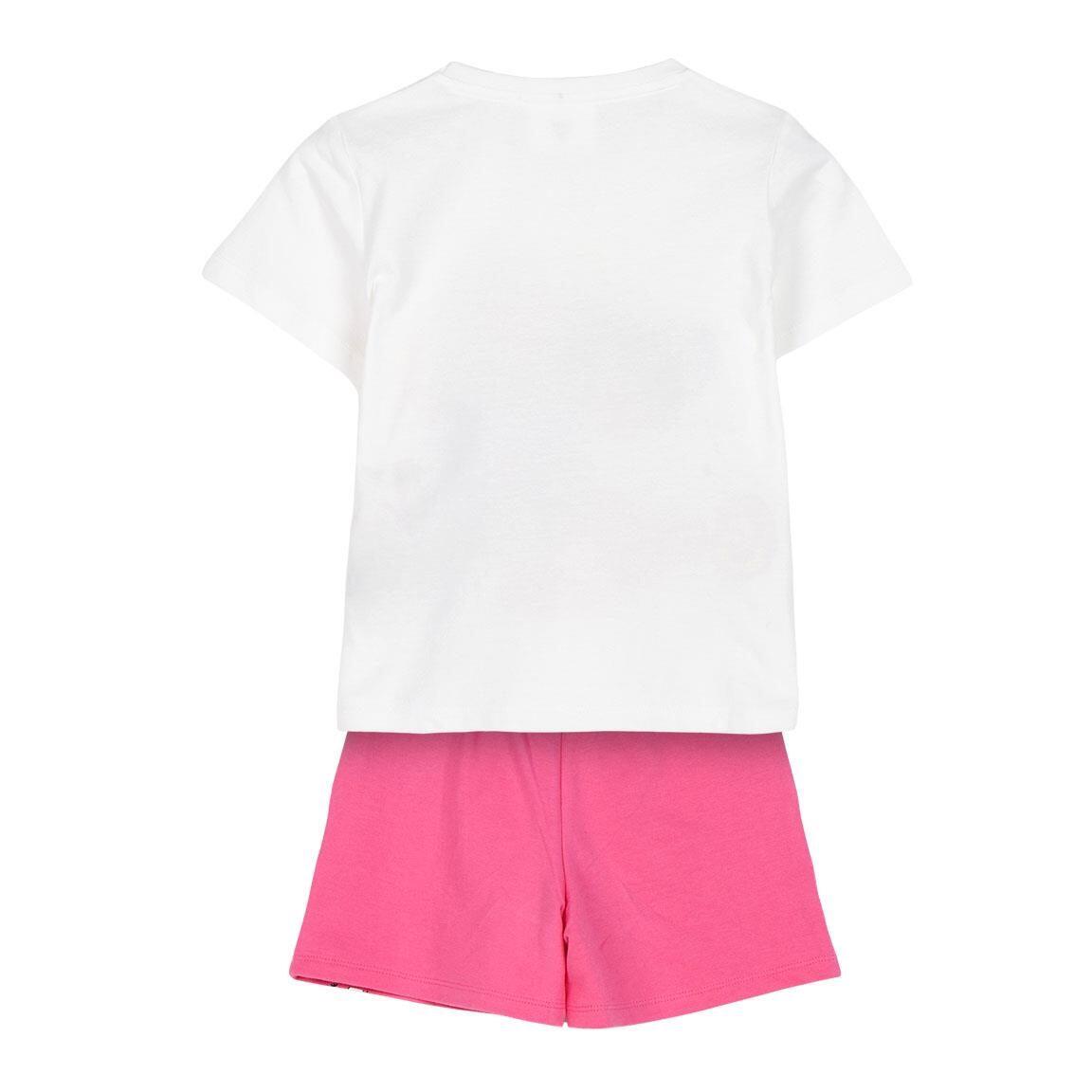Conjunto Infantil Gabby’s Dollhouse de Dos Piezas en French Terry Blanco y Rosa 2/5
