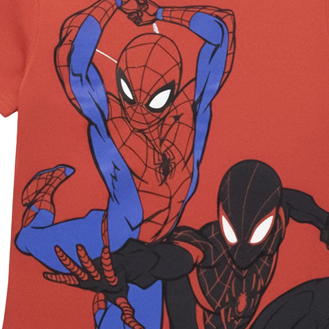 Conjunto infantil de duas peças do Homem-Aranha, algodão vermelho e azul. 5/7