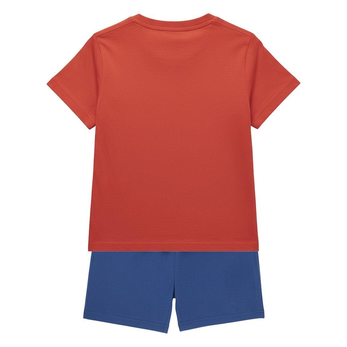Conjunto infantil de duas peças do Homem-Aranha, algodão vermelho e azul. 4/7