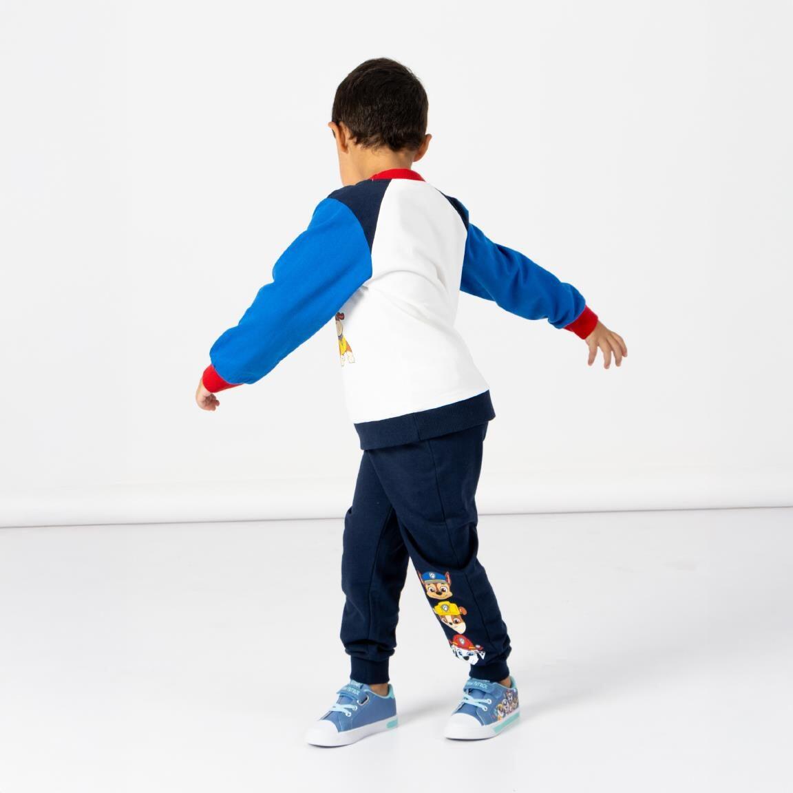 Chándal Infantil PAW Patrol de Dos Piezas en Felpa Azul Marino y Azul 4/6
