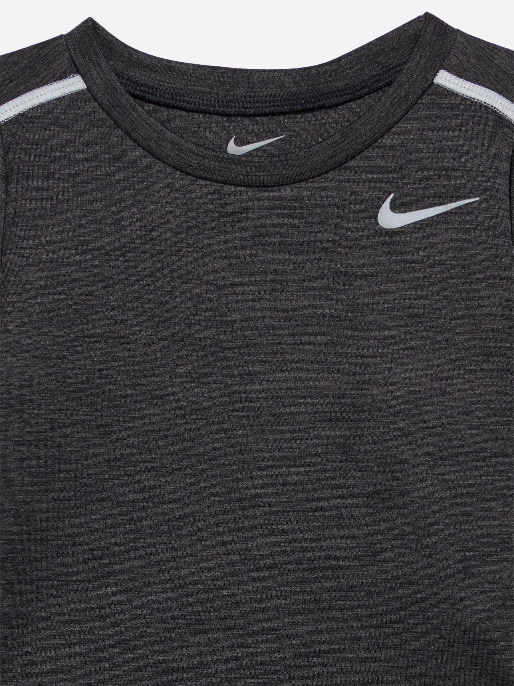 Completo bambino nike miler - nero/grigio 4/4