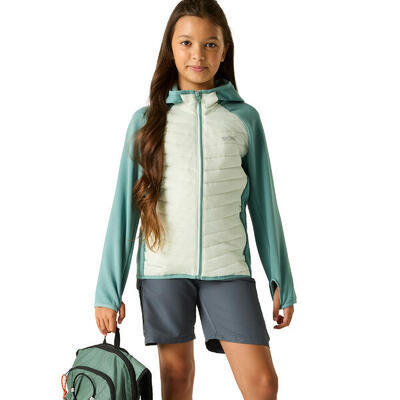 Andreson hybride jas voor kinderen (ivy mos/ocean mist)
