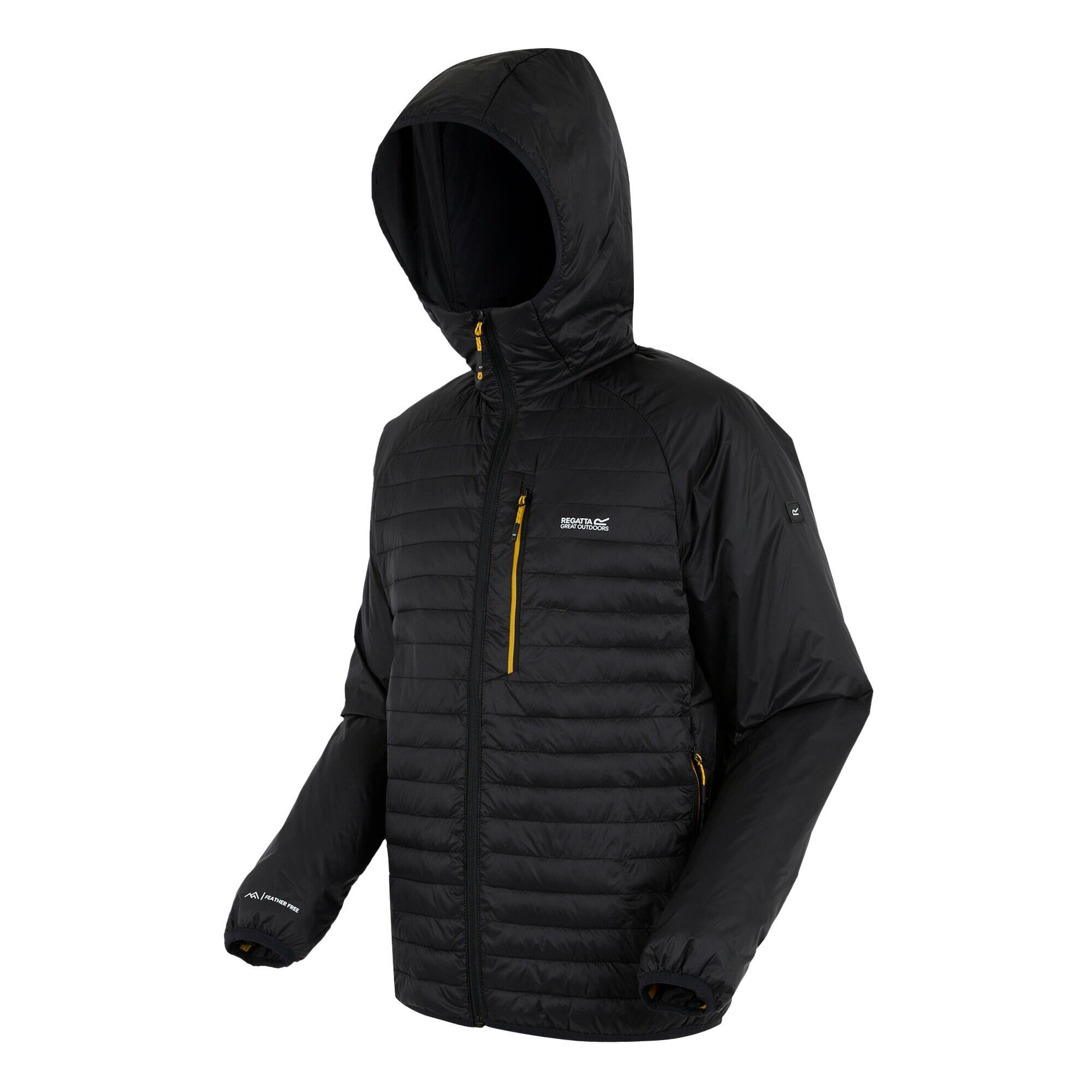 Casaco acolchoado Rowak para homem (Preto) 4/5