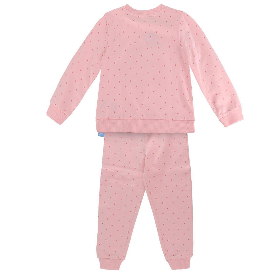 Conjunto de moletom infantil Bluey de duas peças em algodão macio rosa. 2/5