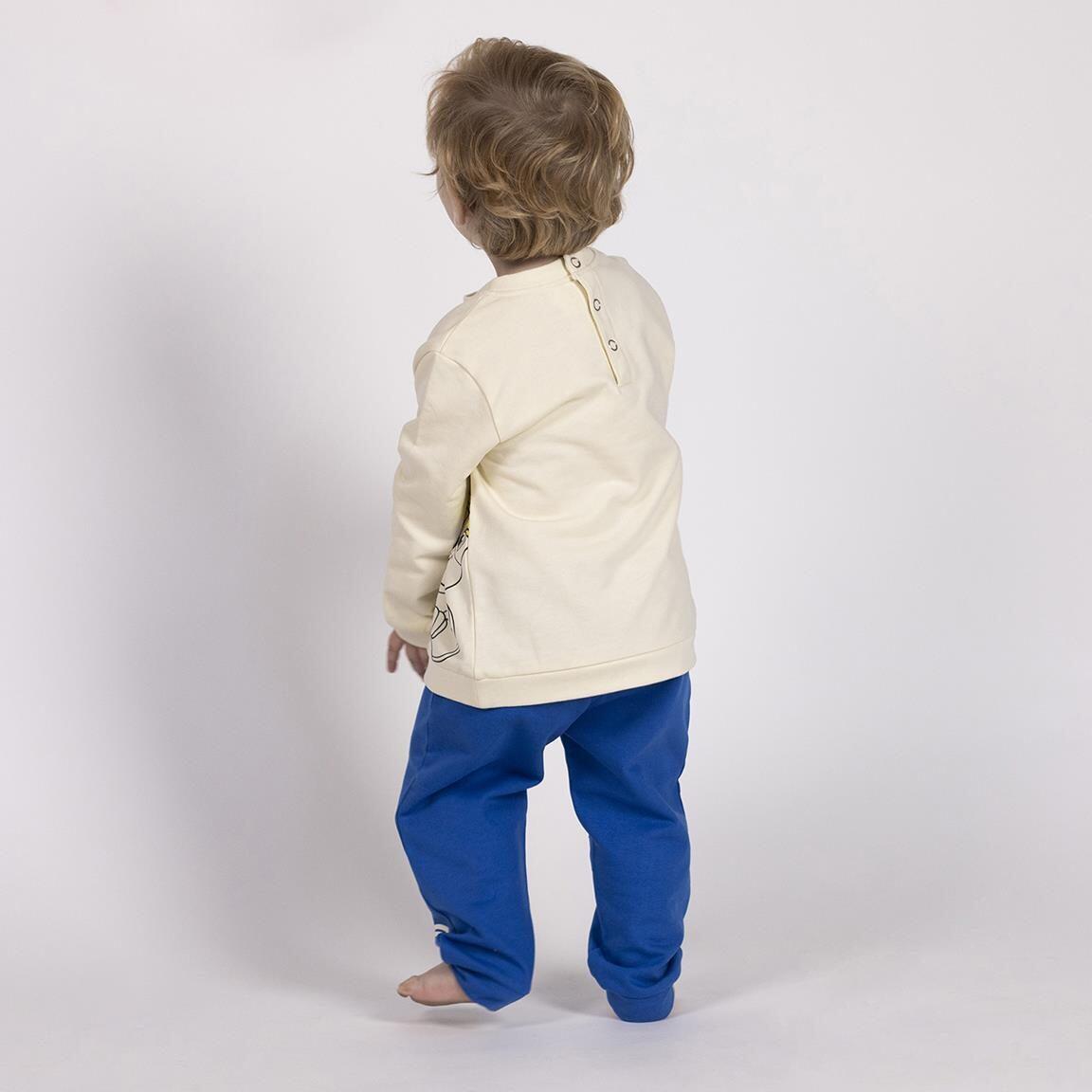 Chándal Infantil PAW Patrol de Dos Piezas con Sudadera y Pantalón Azul y Beige 5/7