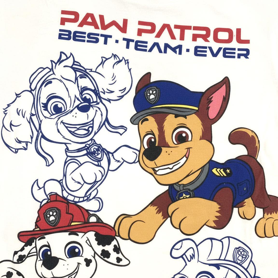 PAW Patrol Zweiteiliges Kinder-Set, Weiß und Blau, Baumwolle 3/6