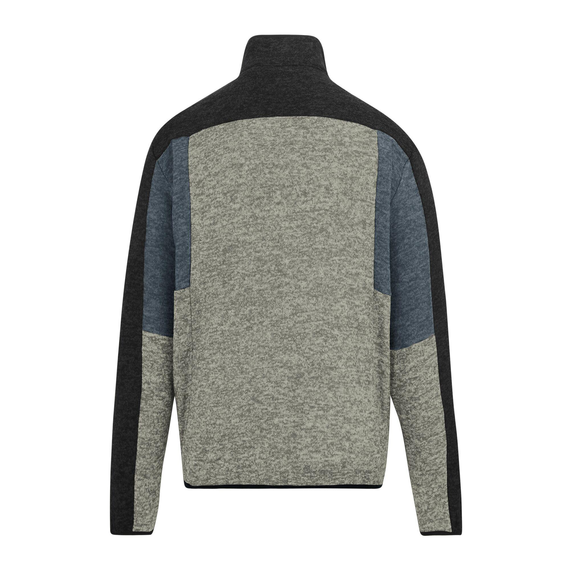 Veste Polaire Motif/style Tricolore ELRAM Homme (Blanc Cassé / Gris Foncé / 3/5
