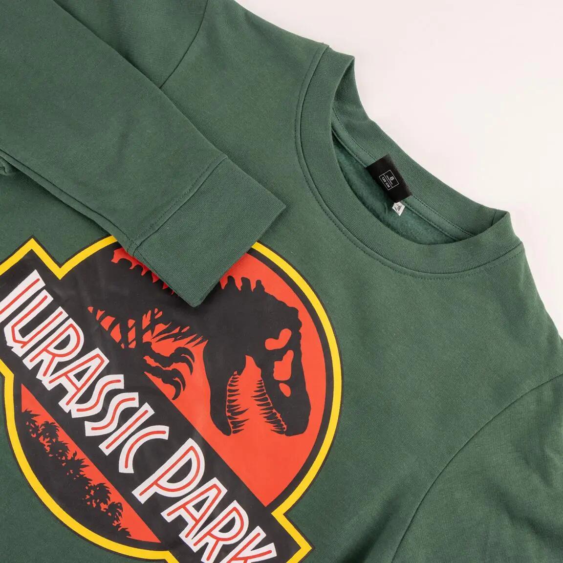 Tuta sportiva per bambini Jurassic Park, set da due pezzi, cotone spazzolato 3/5
