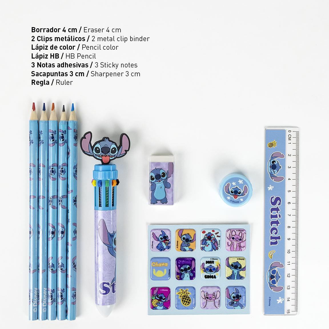Ensemble de papeterie enfant en mousse EVA Stitch avec accessoires scolaires 2/3