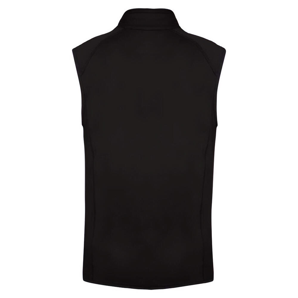 Mens Dual Fabric Padded Sports Body Warmer (Sporty Grey/Black) 2/2