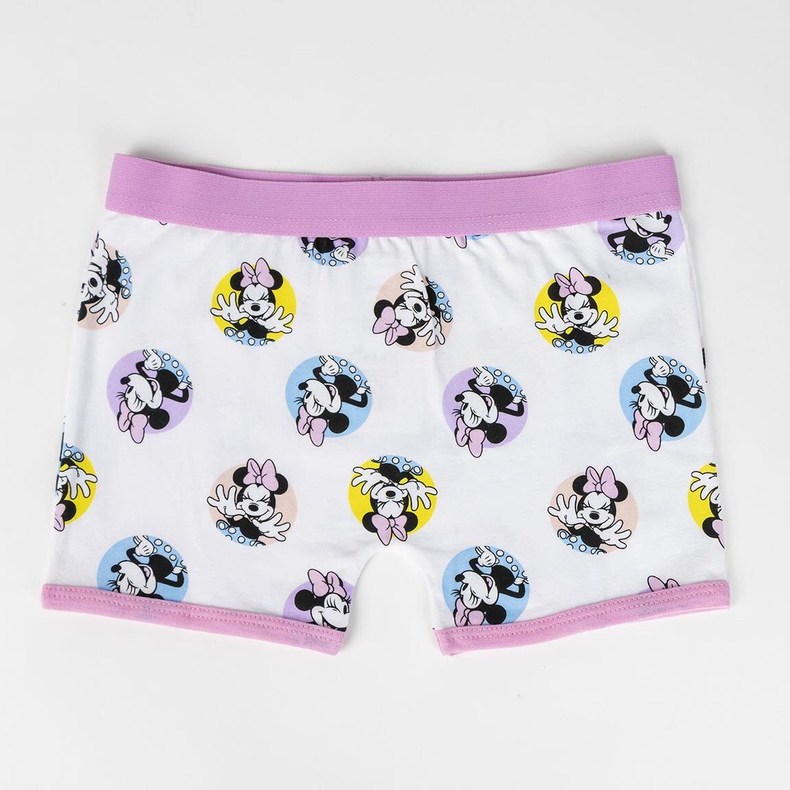 Minnie Mouse Kinder-Baumwollpyjama mit Hosenträgern und Kulturbeutel (Rosa und 3/6