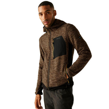 Veste Chiné À Capuche ALVEN Homme (Noir Chiné / Noir)