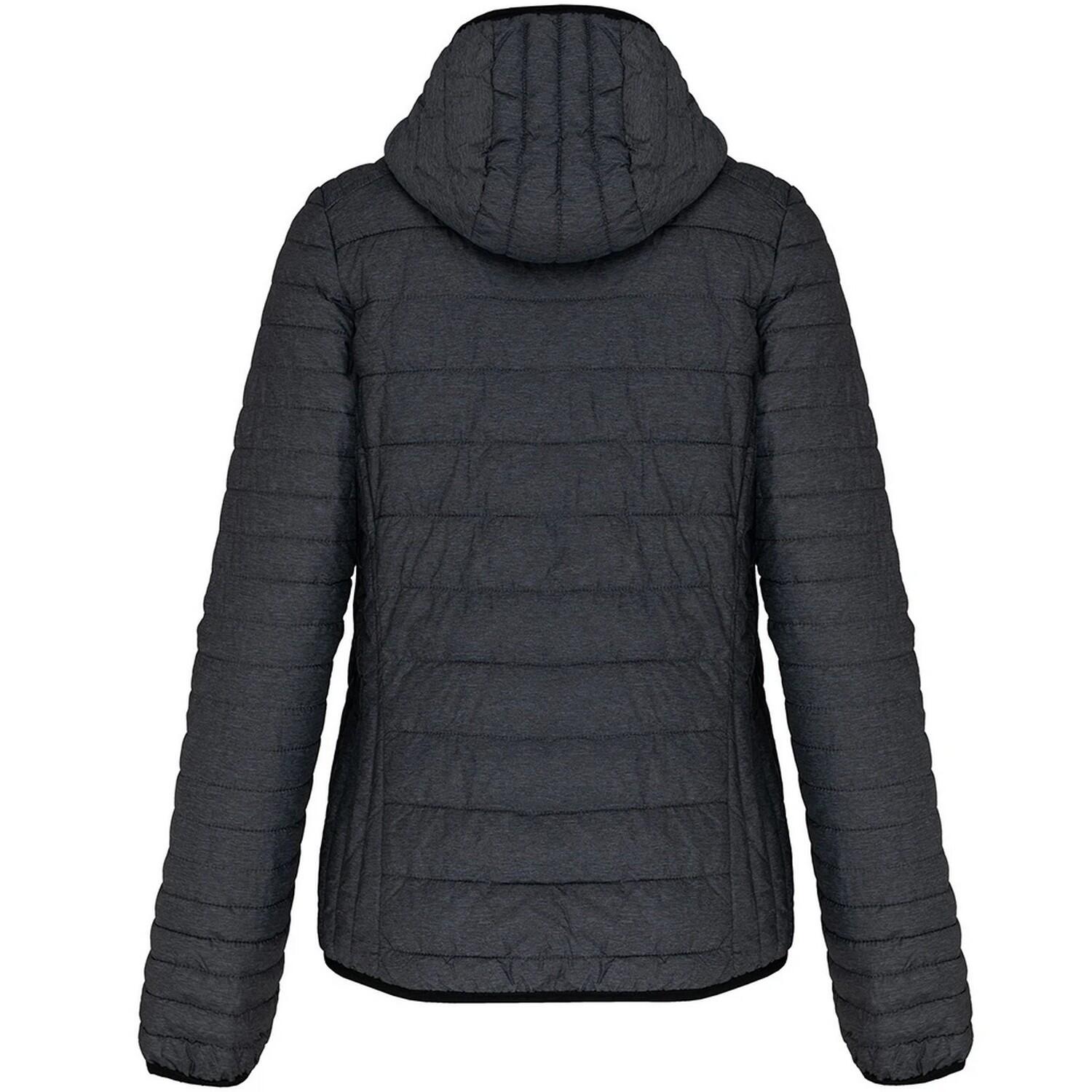 Leichte Kapuzen Steppjacke Damen Dunkelgrau 2/3