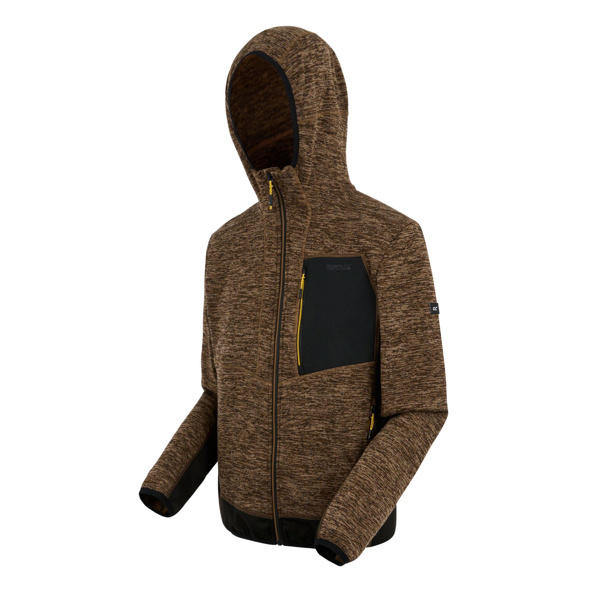 Giacca Uomo Regatta Alven Marmorizzato Marrone Noce Nero 4/5