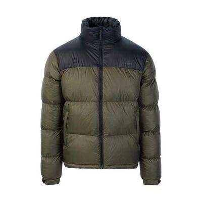 Heren fowel winterjas (zwart/grijs/zilver)