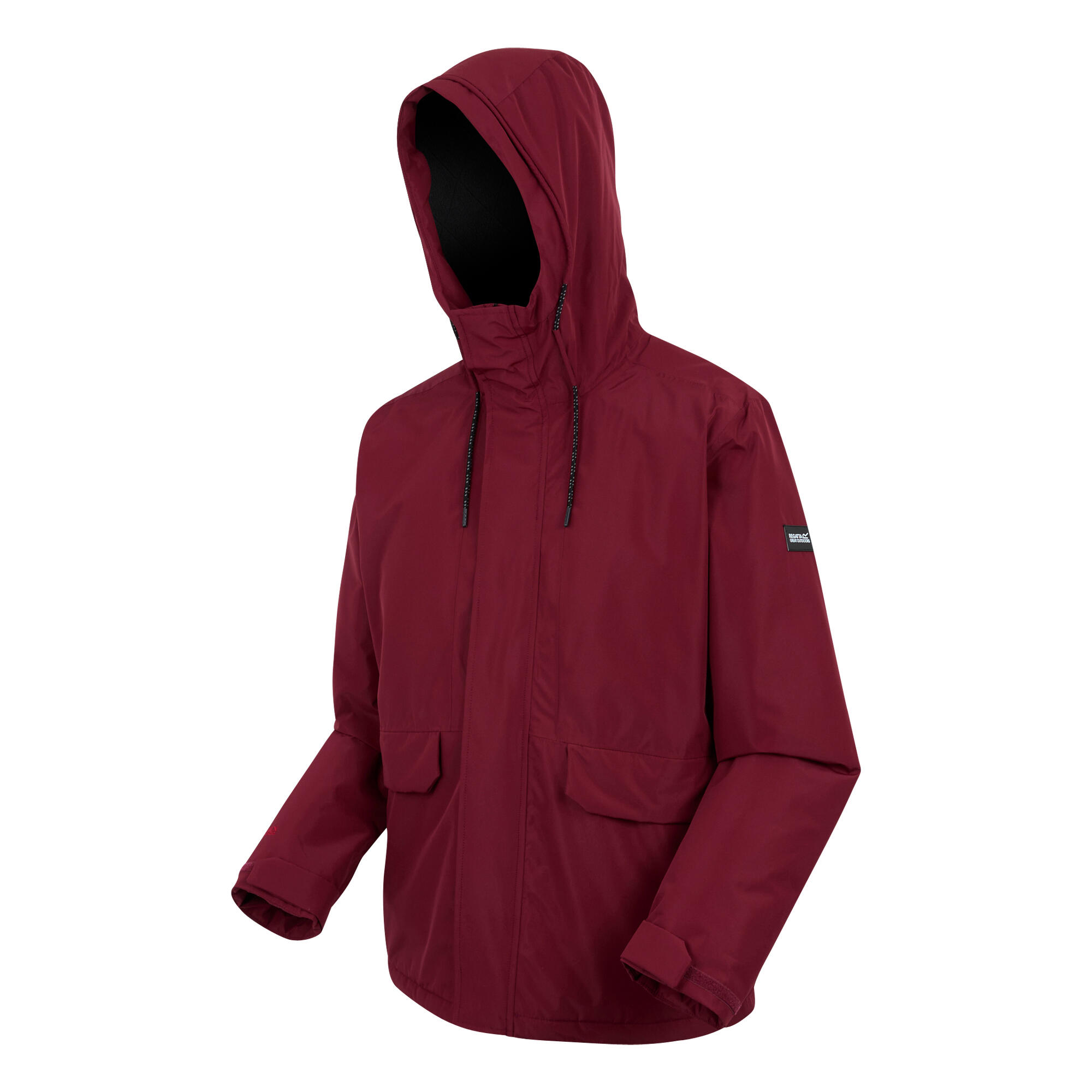 Chaqueta Impermeable Sterlings para Hombre Burdeos Oscuro, Negro 4/5