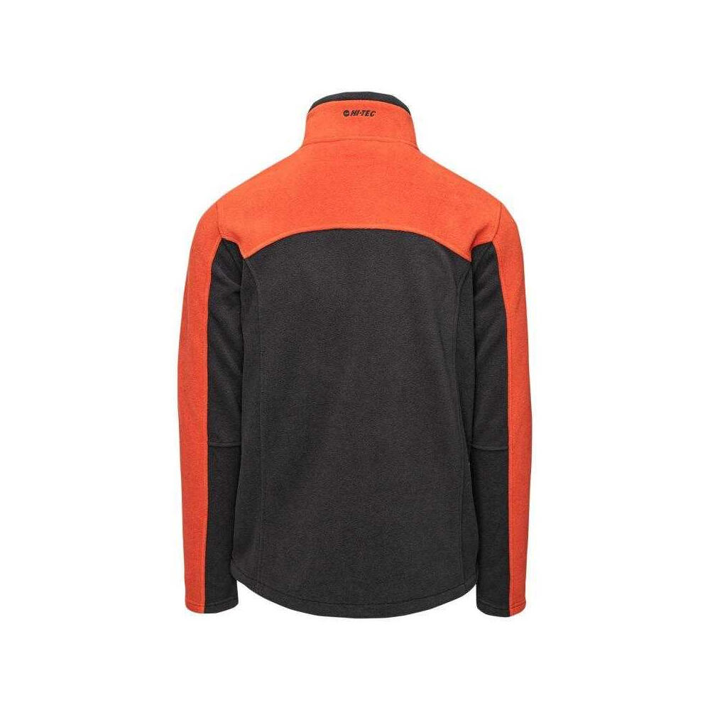 Giacca Pile Polare Uomo Hi-Tec Monar Nero Rosso 2/3