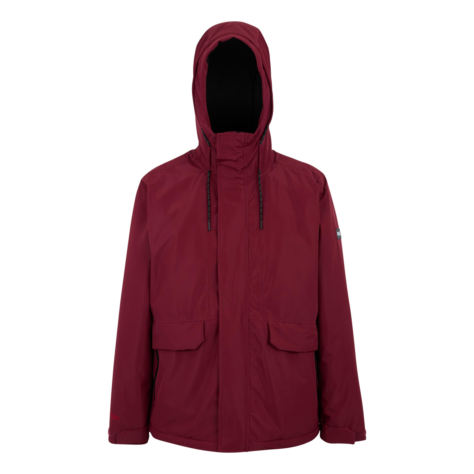 Chaqueta Impermeable Sterlings para Hombre Burdeos Oscuro, Negro 2/5