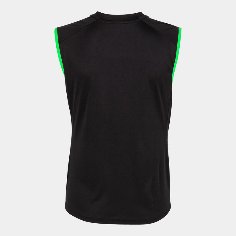 Camiseta sin mangas voleibol Mujer Joma Supernova iii negro verde flúor