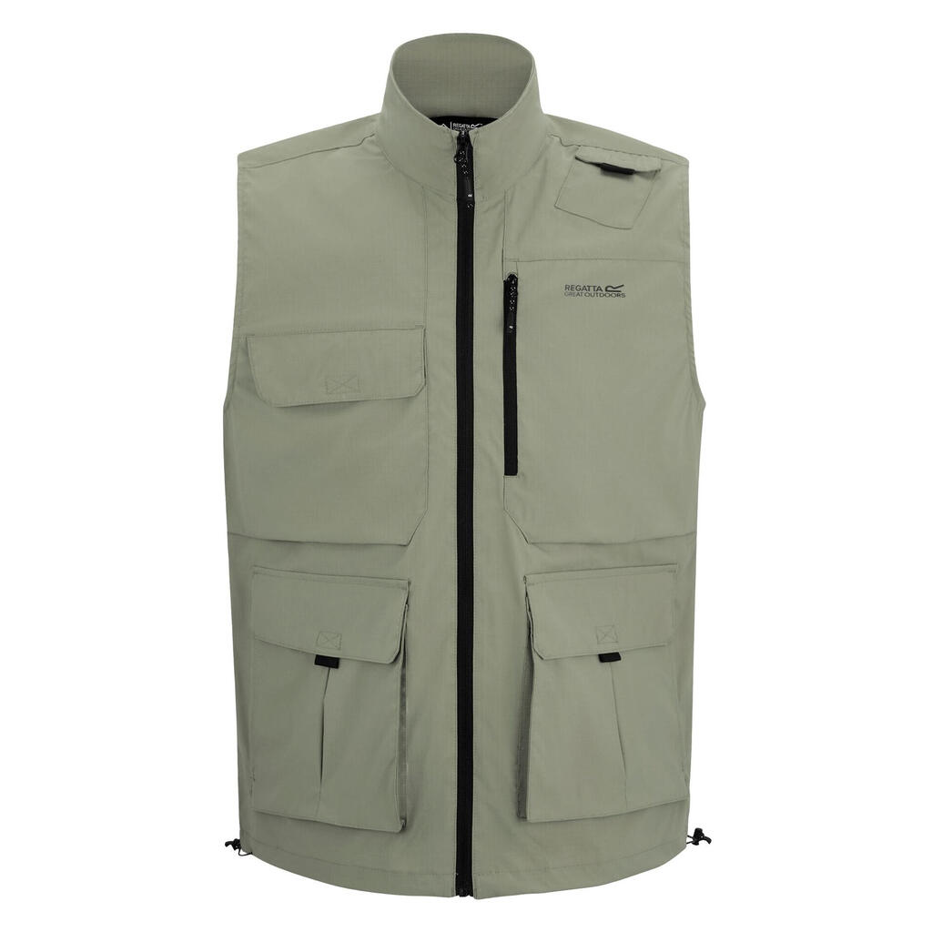 Mens Light Insect Repellent Travel Body Warmer (Sage Green)