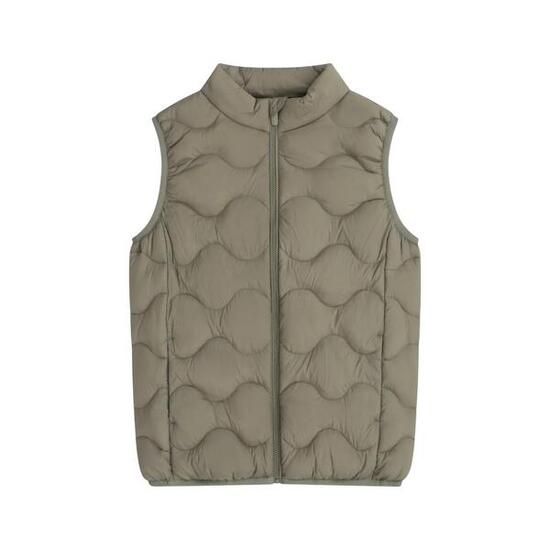 Veste Sans Manches Sans Manches Motif/style Matelassé Enfant (Vert)