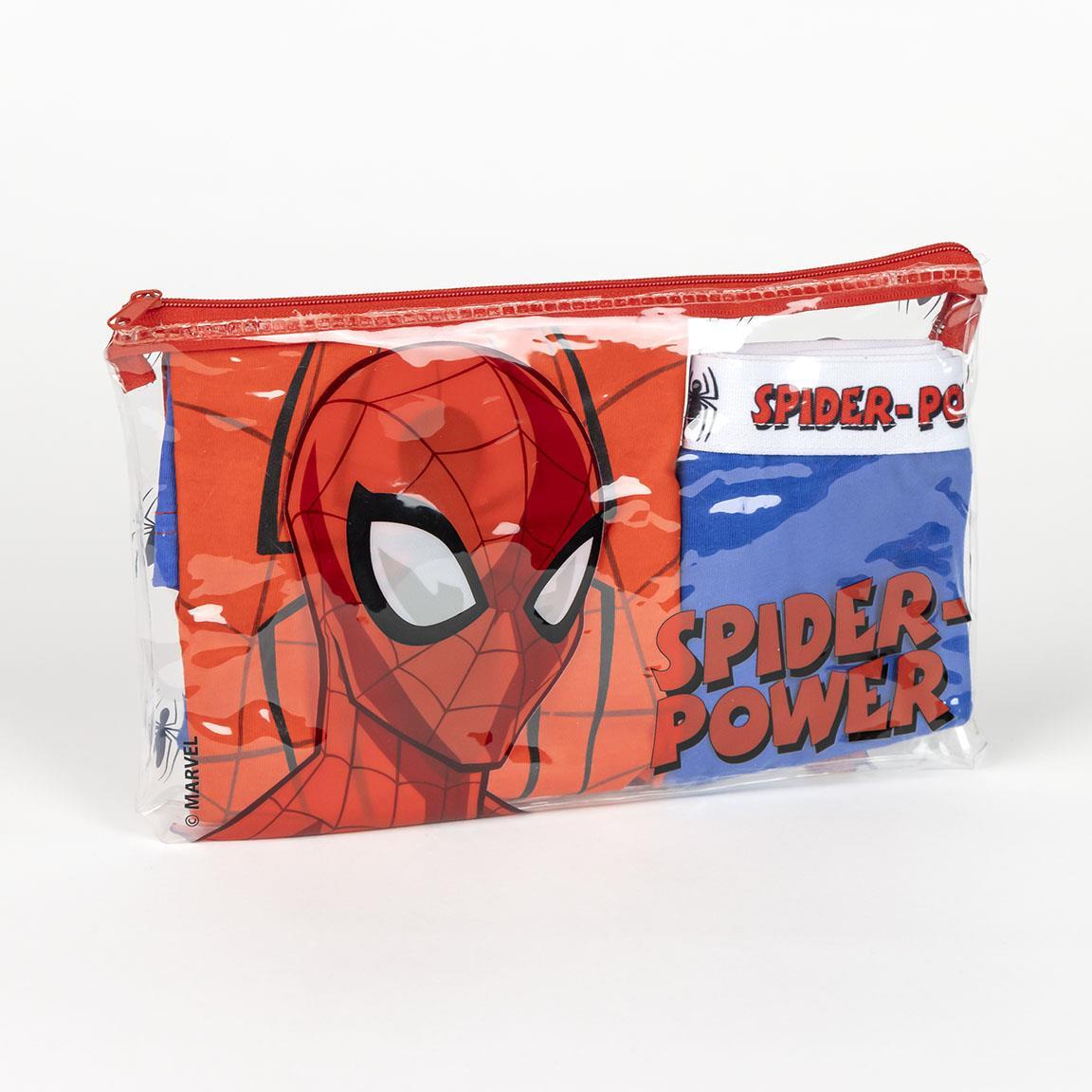 Pijama de algodão de duas peças do Homem-Aranha para meninos com nécessaire 4/7