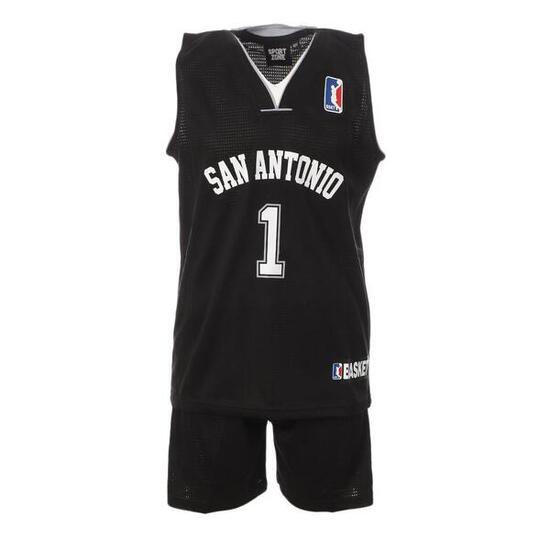 San Antonio Ensemble de basket Noir Enfant Sport Zone
