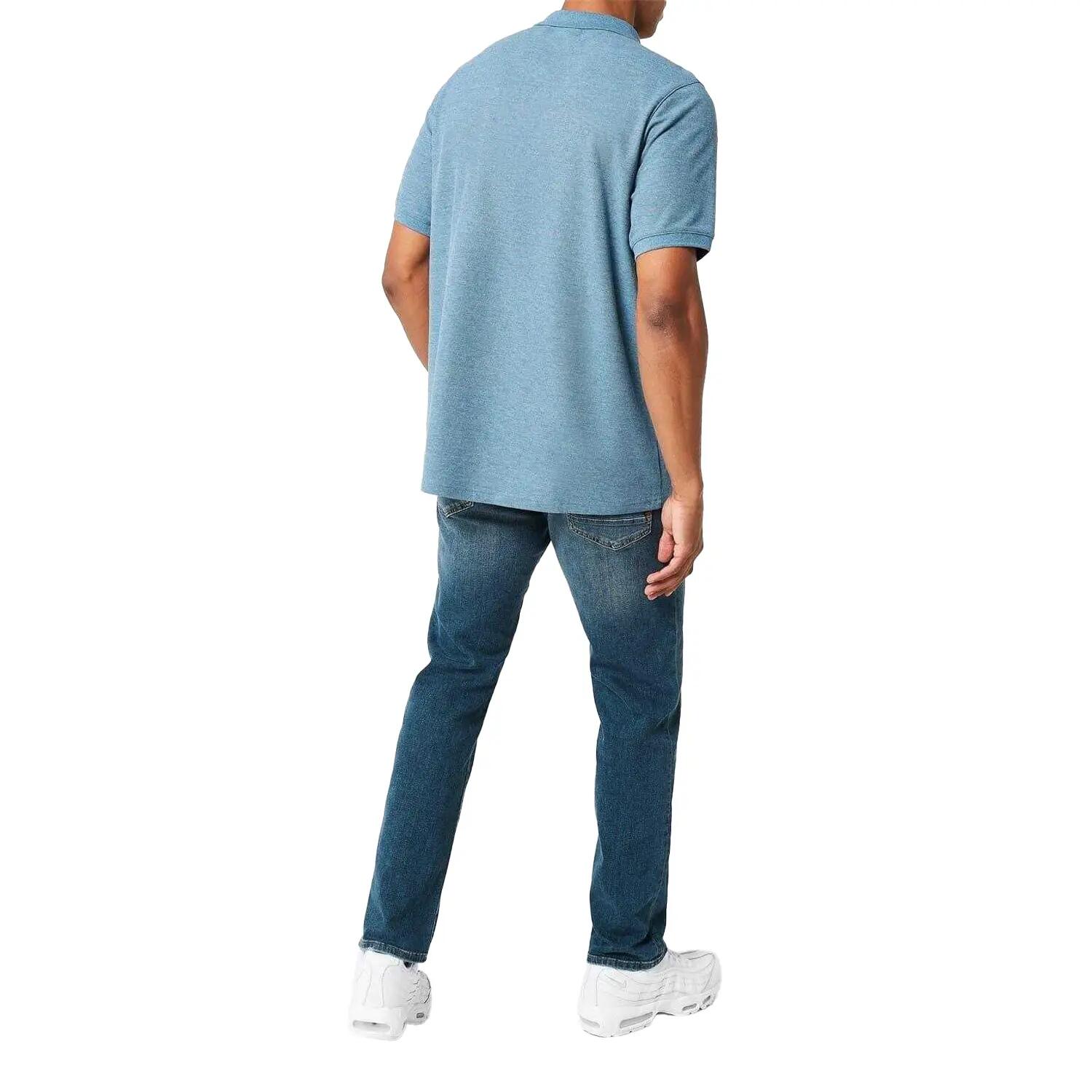 Polo Motif/style Logo Brodé Homme (Bleu Ciel Chiné) 4/4
