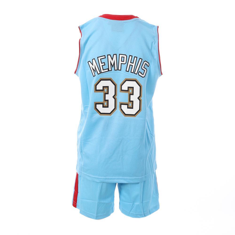 Menphis Ensemble de Basketball Bleu Garçon Sport Zone 3/3