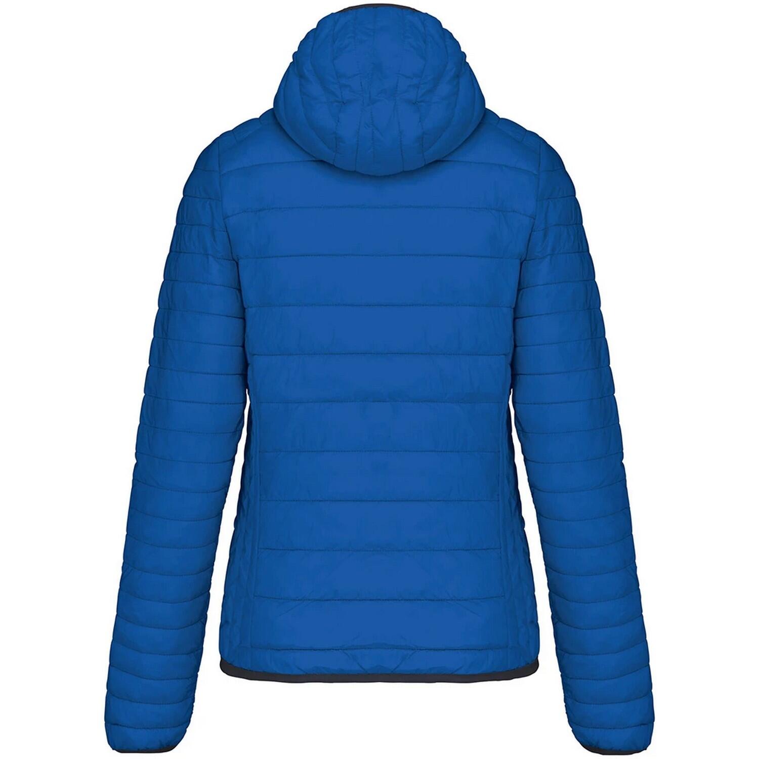 Leichte Kapuzen Steppjacke Damen Königsblau 2/3