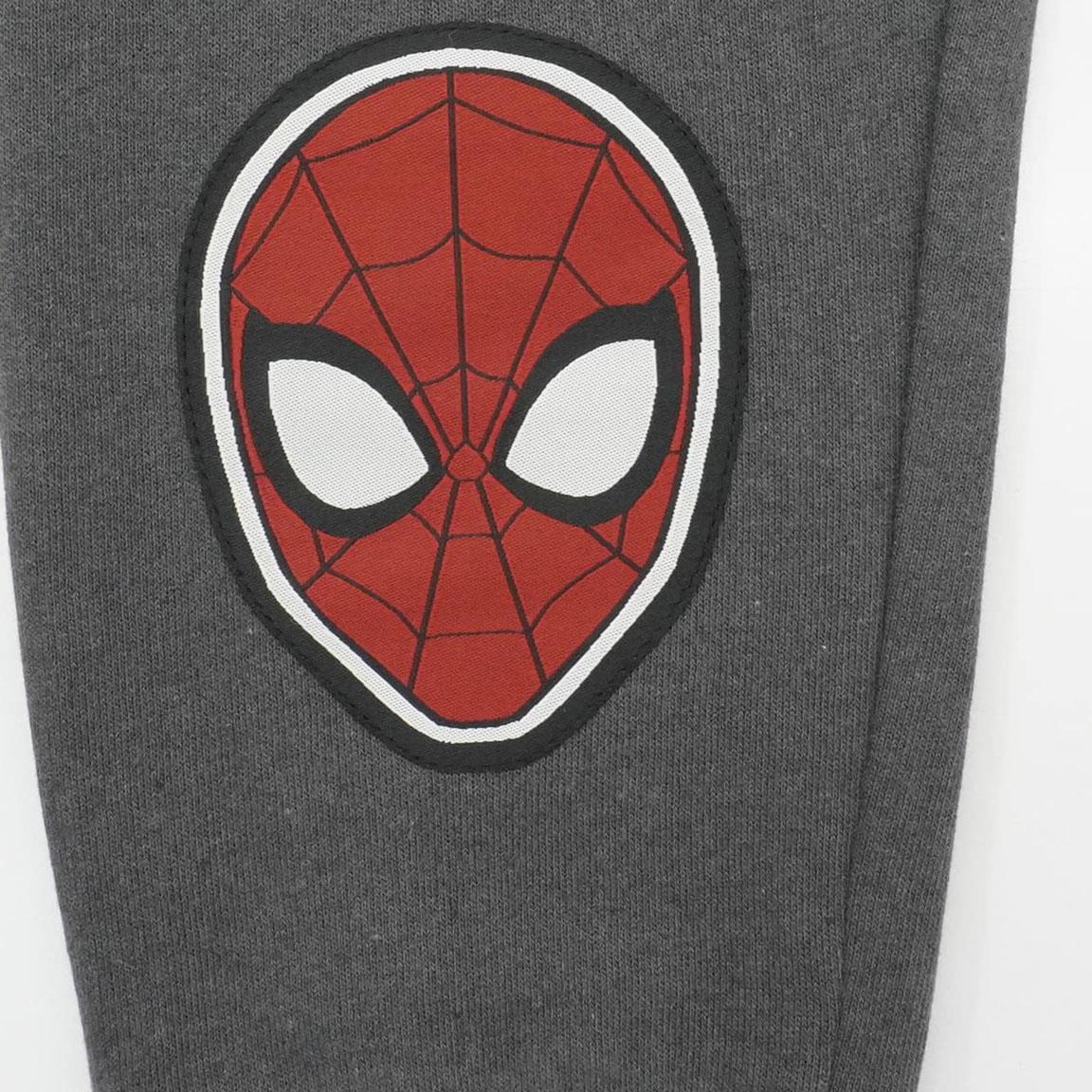 Conjunto de treino do Homem-Aranha infantil de duas peças em algodão felpudo 3/6