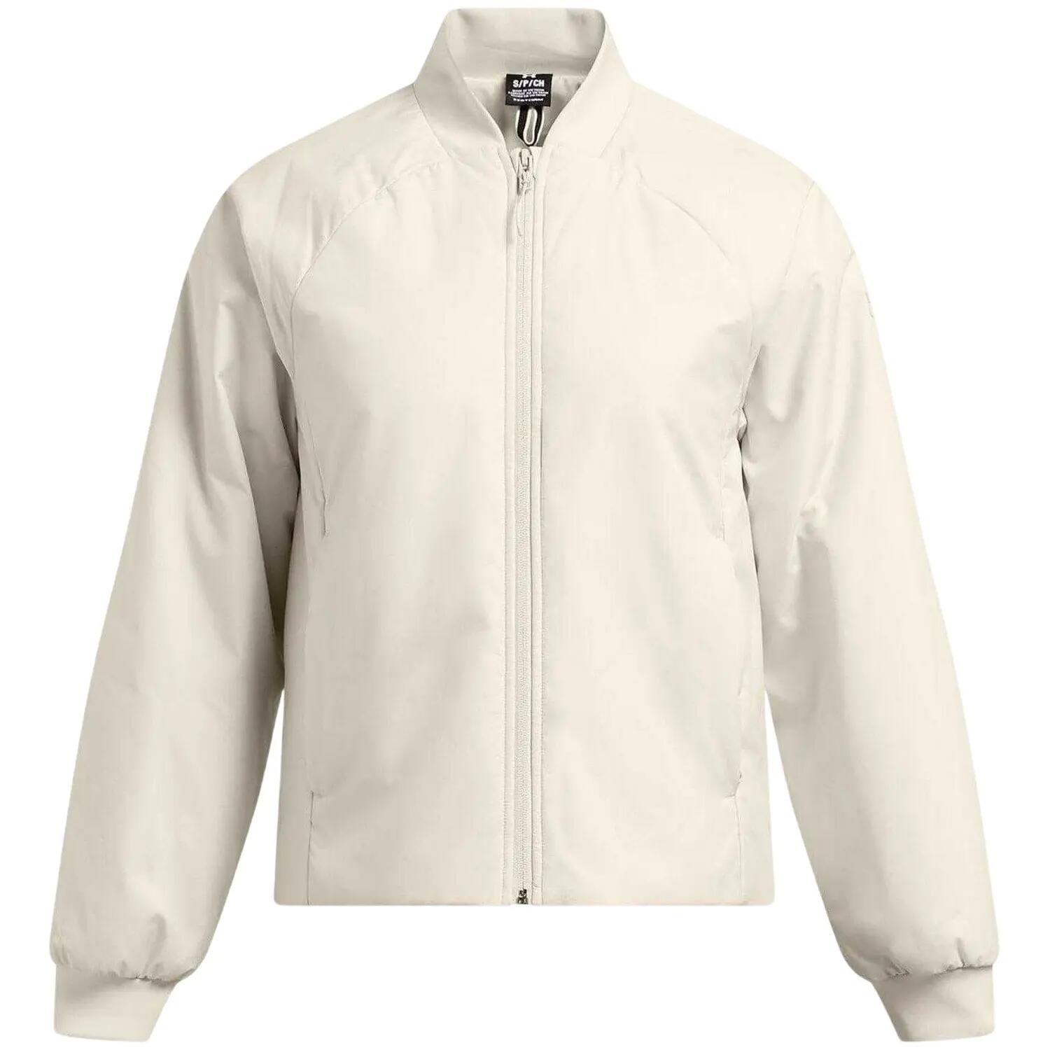 Effen bomberjack voor dames (Wit) 2/6