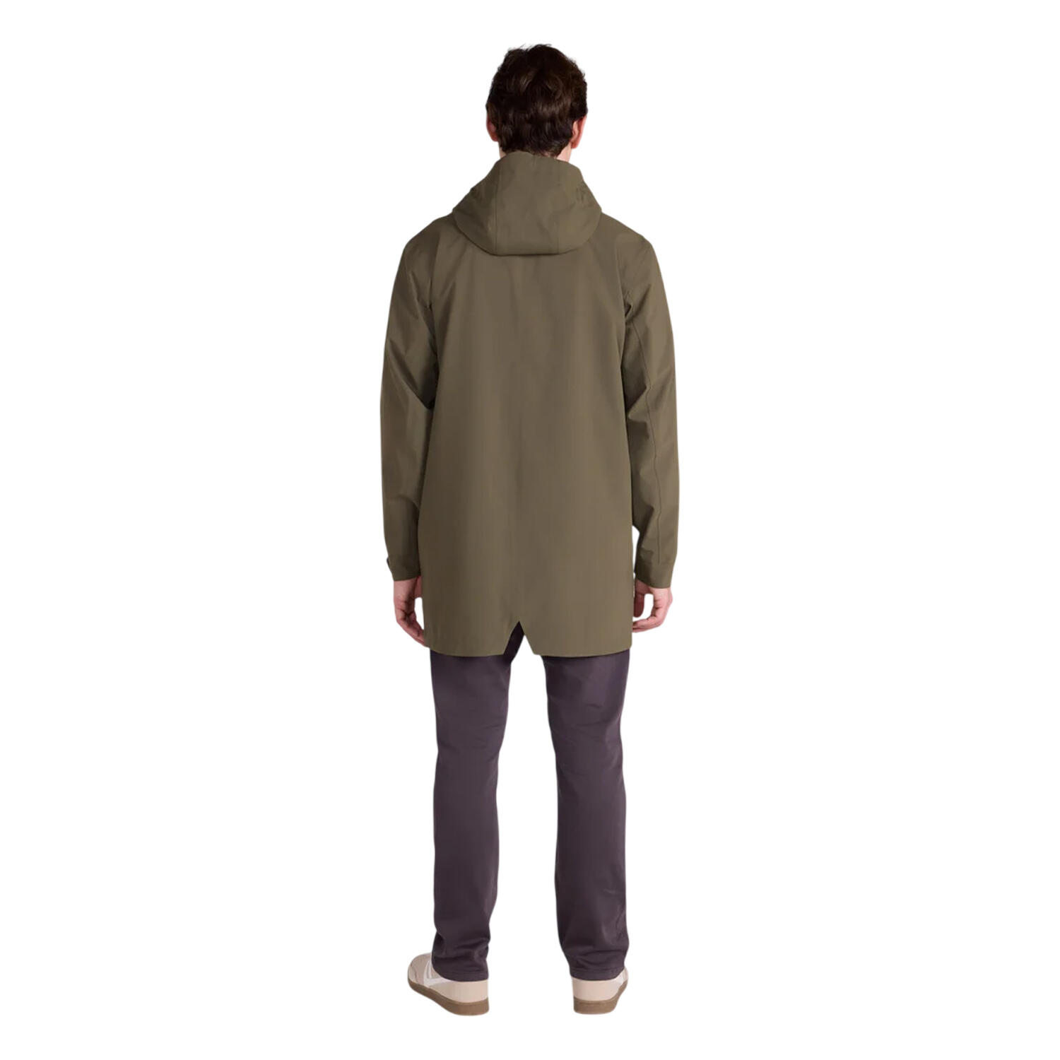 Mens Hyde Long Waterproof Jacket (Khaki Green) 4/4