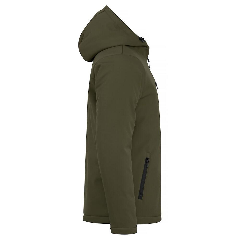 Mens Padded Soft Shell Jacket (Fog Green) 4/6