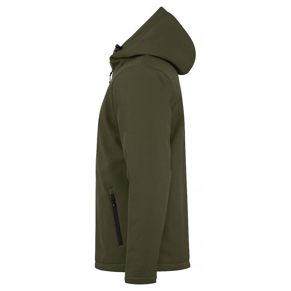 Mens Padded Soft Shell Jacket (Fog Green) 3/6