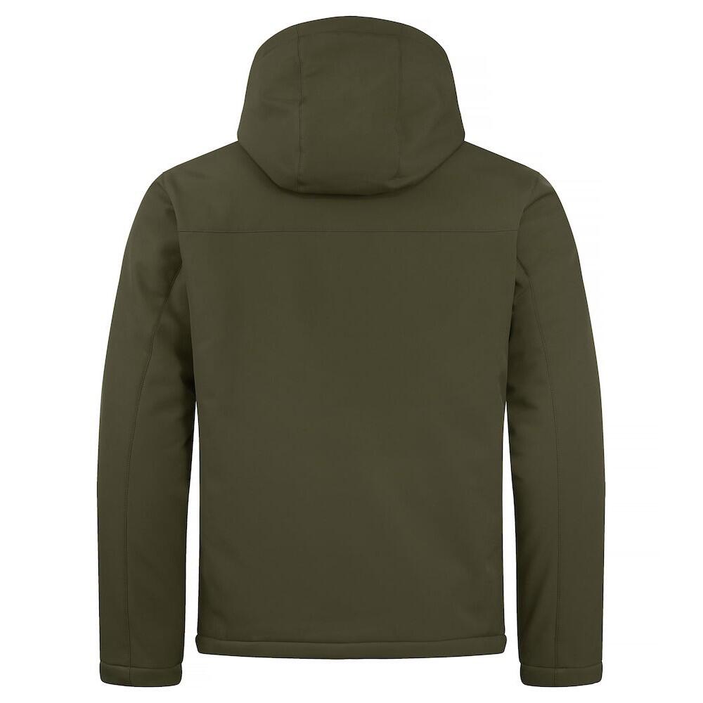 Mens Padded Soft Shell Jacket (Fog Green) 2/6