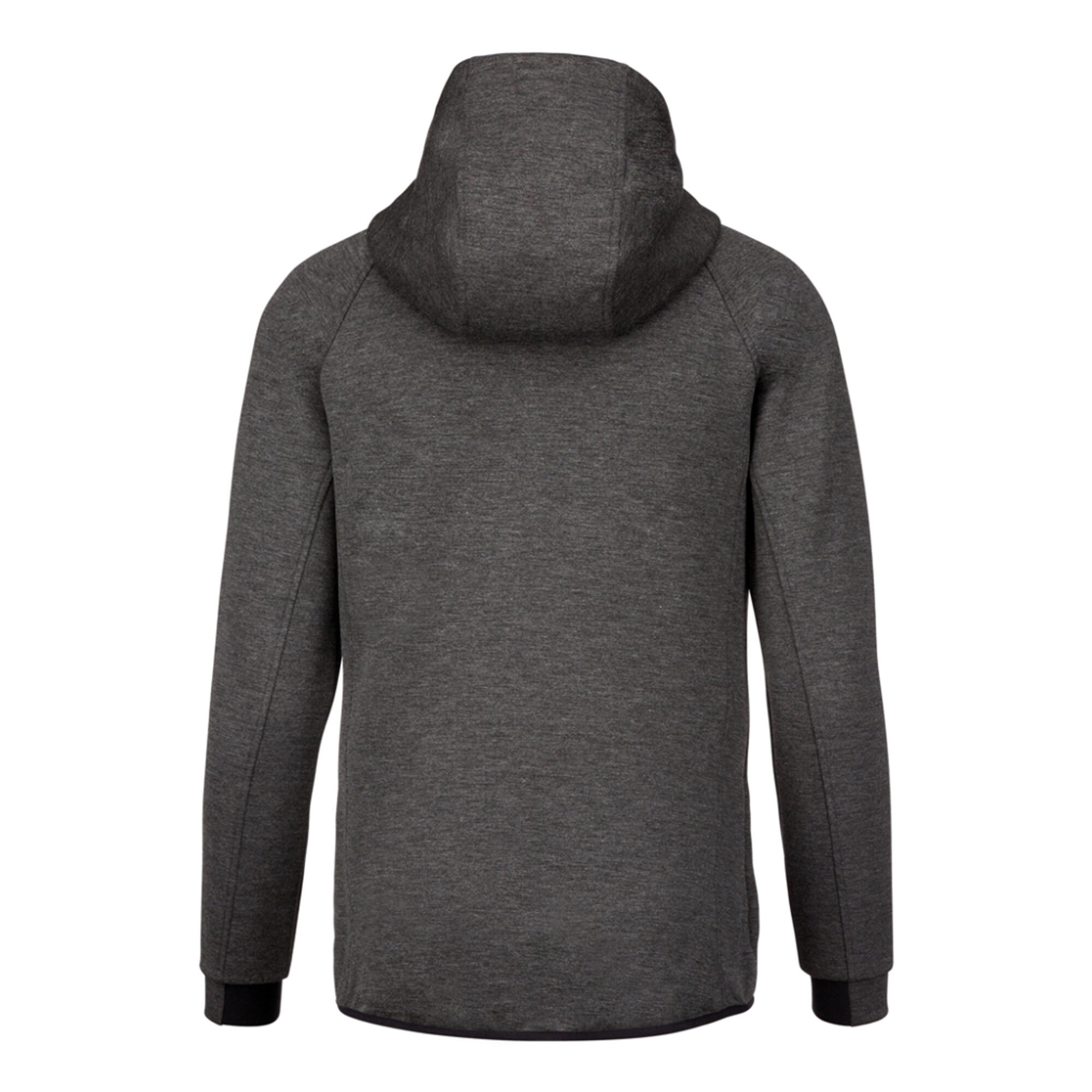 Womens/Ladies Performance Hooded Jacket (Deep Grey Heather) 3/3