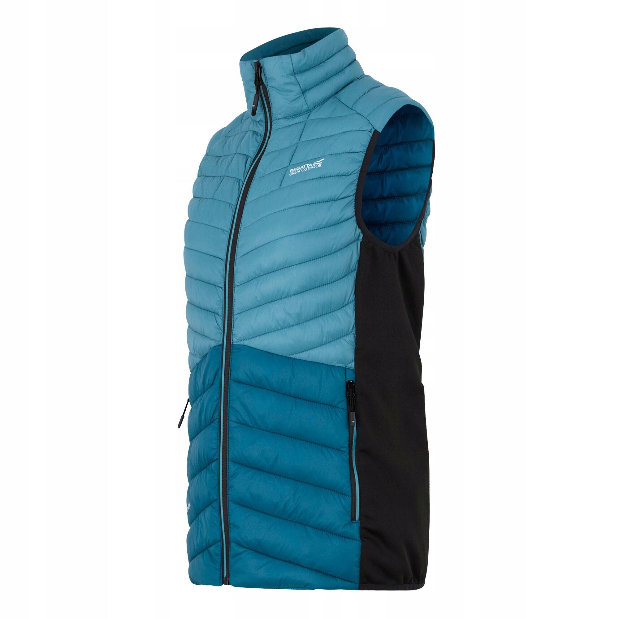 Veste Hybride Matelassée Sans Manches LEEDRE Femme (Bleu Sarcelle Clair / Bleu 3/4