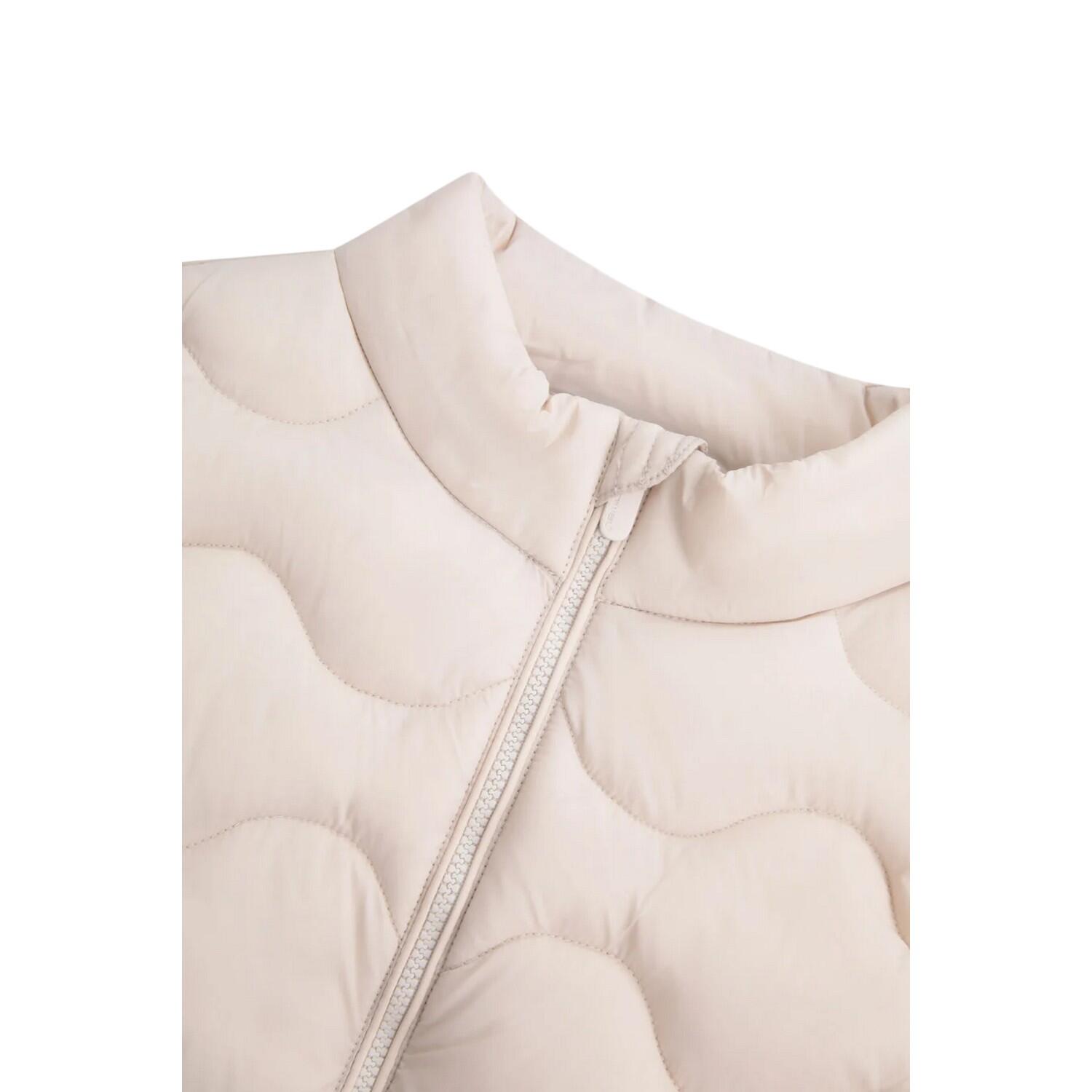 Childrens/Kids Quilted Water Resistant Sleeveless Gilet (Beige) 3/4
