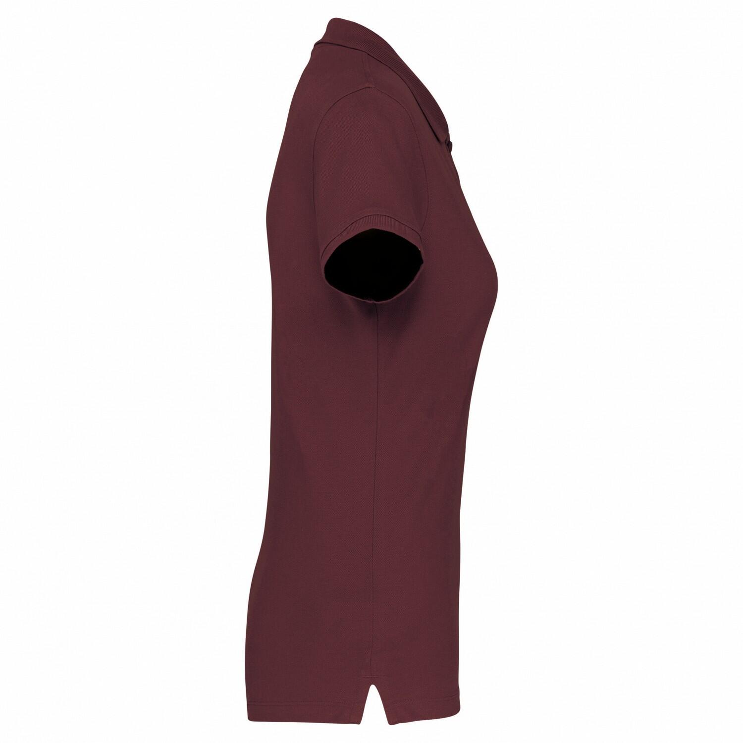 Poloshirt für Damen Weinrot 3/3