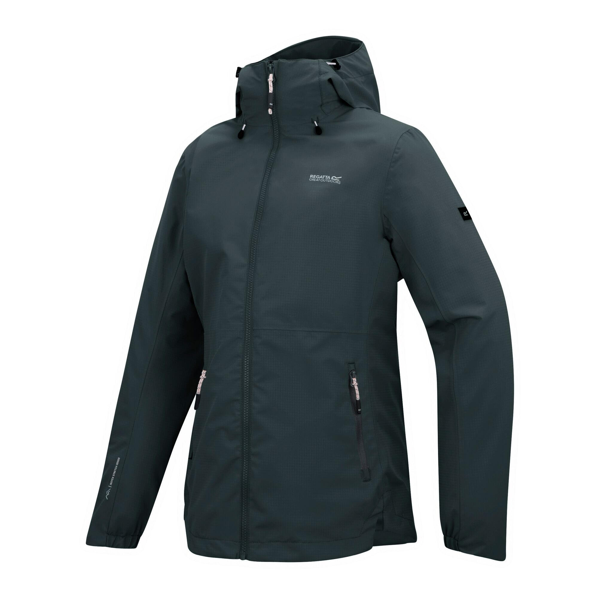 Veste Imperméable À Capuche HAMARA Femme (Gris Foncé) 4/5