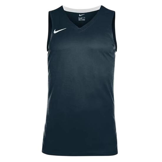 Maillot De Basket Sans Manches Enfant (Bleu Foncé / Blanc)