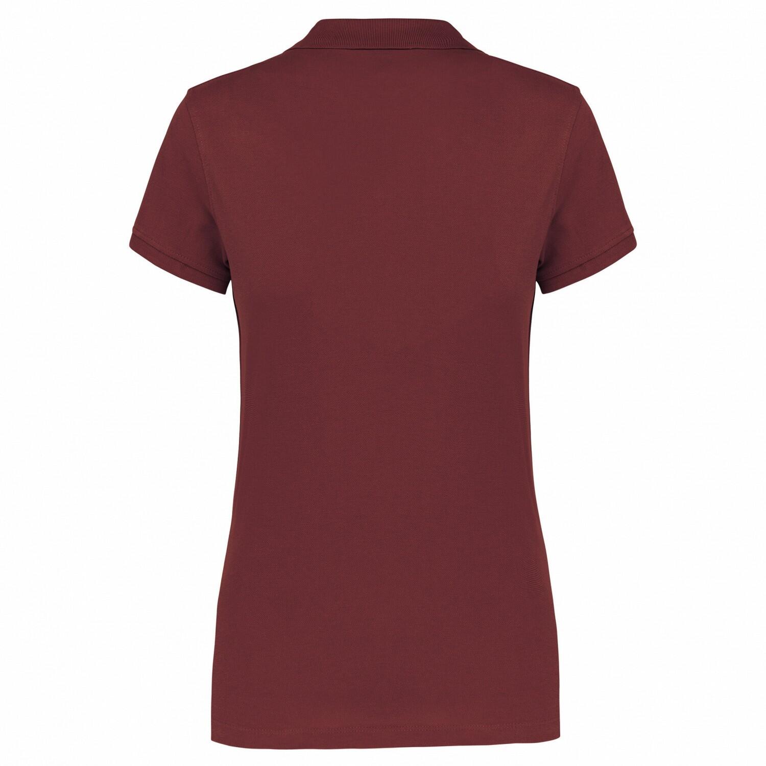 Poloshirt für Damen Weinrot 2/3
