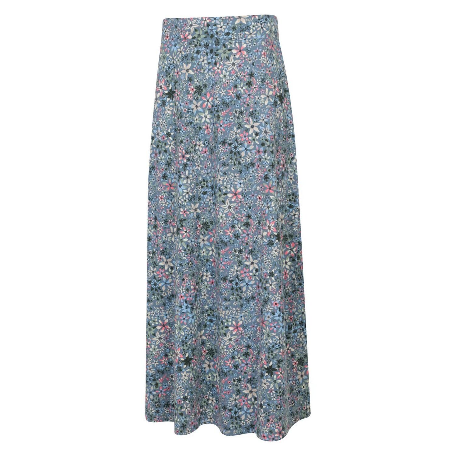 Womens/Ladies Jersey Maxi Skirt (Grey) 3/3