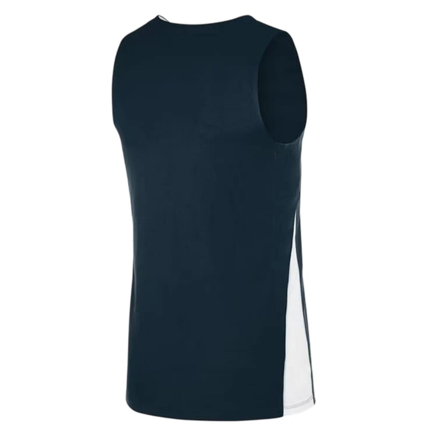 BasketballTrikot für , VAusschnitt, Ärmellos Kinder Schwarz/Weiß 2/3